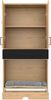 Flieks Tierschrank 79 x 40 x 160 cm, Futterstation mit 2 Edelstahlnäpfen, Hundebett, Stauraum, Haken, Eichenoptik Bild 5