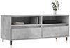 vidaXL TV-Schrank Betongrau 100x34,5x44,5 cm Holzwerkstoff 831232 Bild 3