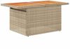 vidaXL 11-tlg. Garten-Sofagarnitur mit Kissen Beige Poly Rattan 3327202 Bild 4