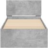 vidaXL Bettgestell mit Kopfteil Betongrau 90x200 cm Holzwerkstoff 838627 Bild 5
