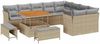vidaXL Garten-Sofa-Set mit Kissen 12 pcs Beige und Hellgrau 3363467 Bild 2