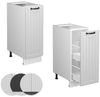 Midischrank Fame-Line Weiß Landhaus 30 x 82 cm ohne Arbeitsplatte Vicco Bild 3