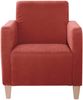 Sessel Karol Bezug Veloursstoff Buche natur / terracotta 22207 Bild 2