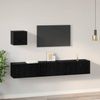 vidaXL TV-Schrankset 4 pcs Schwarz Eichen-Optik Holzwerkstoff 3393148 Bild 4