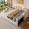 Odikalo Schlafsofa Schlafcouch mit Ausziehbett & LED, Polster-Tagesbett, Ausziehfunktion flach oder aufgestellt Bild 2
