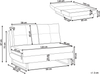 Schlafsofa 2-Sitzer JERSLEV Bouclé Cremeweiß Bild 2