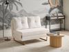 Schlafsofa 2-Sitzer JERSLEV Bouclé Cremeweiß Bild 3