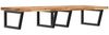 vidaXL Waschbeckenregal Wandmontage Stahl und Akazienholz 3302951 Bild 2