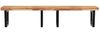 vidaXL Waschbeckenregal Wandmontage Stahl und Akazienholz 3302951 Bild 4