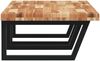 vidaXL Waschbeckenregal Wandmontage Stahl und Akazienholz 3302951 Bild 5