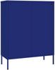 vidaXL Schubladenschrank Marineblau 80x35x101,5 cm Stahl 336145 Bild 5