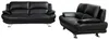 Vente-unique - MUSKO Couchgarnitur Kunstleder Schwarz - B 91 cm x H 89 cm x L 150 cm200 cm Bild 3