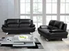 Vente-unique - MUSKO Couchgarnitur Kunstleder Schwarz - B 91 cm x H 89 cm x L 150 cm200 cm Bild 2