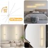 ZMH LED Wandleuchte Moderne Innenwandleuchte 100cm Warmweiß 3000K Einstellbar Bild 5