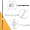 ZMH LED Wandleuchte Moderne Innenwandleuchte 100cm Warmweiß 3000K Einstellbar Bild 4