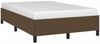 vidaXL Bettgestell ohne Matratze Dunkelbraun 120x190 cm Stoff 3269634 Bild 4