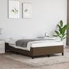 vidaXL Bettgestell ohne Matratze Dunkelbraun 120x190 cm Stoff 3269634 Bild 3