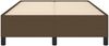 vidaXL Bettgestell ohne Matratze Dunkelbraun 120x190 cm Stoff 3269634 Bild 5