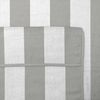 Beautissu Handtuch Handtuch Cassiss 200x75 cm Grau-Weiß-gestreift, Auflage Gartenliege Handtuch Strandtuch Poolliege Garten & Strand Bild 3