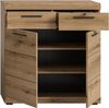 Home affaire Schuhschrank SIENA, Breite 90 cm, 2 Türen, 2 Einlegeböden, 3 Fächer, 2 Schubkästen (1-St, hochwertige Rillenfräsung in MDF Front) Schuhkommode, Kommode, Anrichte, Sideboard Bild 4