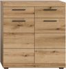 Home affaire Schuhschrank SIENA, Breite 90 cm, 2 Türen, 2 Einlegeböden, 3 Fächer, 2 Schubkästen (1-St, hochwertige Rillenfräsung in MDF Front) Schuhkommode, Kommode, Anrichte, Sideboard Bild 3