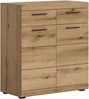 Home affaire Schuhschrank SIENA, Breite 90 cm, 2 Türen, 2 Einlegeböden, 3 Fächer, 2 Schubkästen (1-St, hochwertige Rillenfräsung in MDF Front) Schuhkommode, Kommode, Anrichte, Sideboard Bild 2