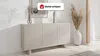 Vente-unique - LUDIMA Sideboard Holz, Platte Beige - B 41,8 cm x H 81,3 cm x L 150 cm Bild 2