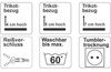 Trikotbezug 100% BW 160g/m² weiß 200x160x5 cm Bild 4