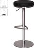 Kadima Design Barhocker, höhenverstellbar, gepolsterte Sitzfläche, Triangel Fußablage, max. 110 kg Belastung. Schwarz, 38x38x82 cm Bild 3