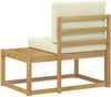 vidaXL Outdoor End Sofa Weiß 91 x 63 x 73 cm Massivholz Akazie 901478 Bild 5