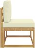 vidaXL Outdoor End Sofa Weiß 91 x 63 x 73 cm Massivholz Akazie 901478 Bild 4