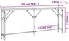 vidaXL Konsolentisch Grau Sonoma 180x23x75 cm Holzwerkstoff 837770 Bild 3