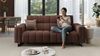 Sofanella Dreisitzer Veneto Stoffcouch Sofa Funktionssofa in Dunkelgrau Bild 3