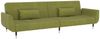 Schlafsofa 2-Sitzer mit 2 Kissen Hellgrün Samt [337585] Bild 2