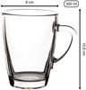Van Well Kaffeebecher Teebecher Glasbecher 300 ml 6er Set Bild 3