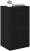 vidaXL Sideboard Schwarz Eichen-Optik 40 x 33 x 70 cm Holzwerkstoff 881002 Bild 3