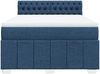 vidaXL Boxspringbett mit Matratze Blau 160x200 cm Stoff 3287132 Bild 4