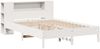 vidaXL Massivholzbett mit Regal ohne Matratze Weiß 135x190 cm Kiefer 3322841 Bild 3