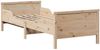 vidaXL Bettrahmen mit Kopfteil Braun 80 x 200 cm Holzwerkstoff 877203 Bild 4