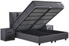 Pointhome Boxspringbett mit Bettkasten, Bett mit Matratze, Boxbett, 180x200 160x200 140x200 (1 Bettkopfteil, 1x H3/H4Matratze, 2 Bettkasten, 2 optionale Nachttisch), Topper und Stauraum Bild 3