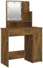 vidaXL Schminktisch mit LED Räuchereiche 86,5x35x136 cm 820484 Bild 3