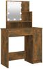 vidaXL Schminktisch mit LED Räuchereiche 86,5x35x136 cm 820484 Bild 2