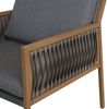 Garten-Garnitur HWC-Q12, Gartenlounge Lounge-Set Sitzgruppe Sofa, Polyrattan Olefin (210 g/m²) ~ dunkelgrau Bild 5