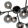 Maytoni Deckenleuchte Dallas 12-flammig mattschwarz rauchglas Bild 2
