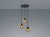 Cluster Pendelleuchte BALINI 3-flammig mit Rauchglas Kugeln, Ø 30cm Bild 3