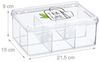 Relaxdays Transparente Teebox mit 6 Fächern Bild 4