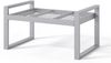 Selsey 'Dywilly' Gartenhocker mit wasserabweisendem Stoff, Grau ca. 42 x 60 x 45 cm Bild 3