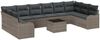 vidaXL Gartensofa-set mit Speicher 11 pcs Grau Poly-Rattan 3354558 Bild 2