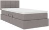 vidaXL Aufbewahrungsbett mit Matratze Taupe 90 x 190 cm Holzwerkstoff 3370479 Bild 5