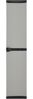 vidaXL Garten-Lagerschrank mit 3 Böden Grau & Schwarz 34x40x168 cm 340985 Bild 2